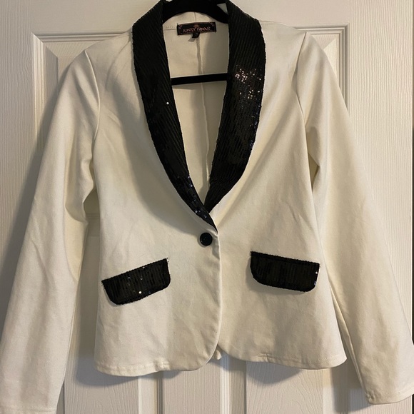 Black and White glitter Blazer - Picture 1 of 3